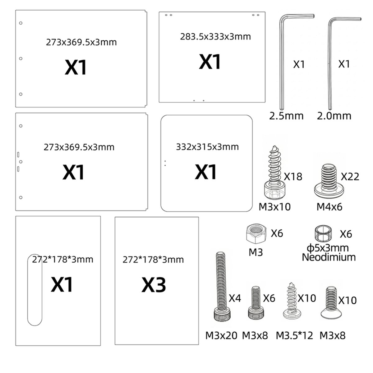 Enclosure 3D Printer - [VALUE PACK]어드벤처러 AD5X 3D 프린터 인클로저