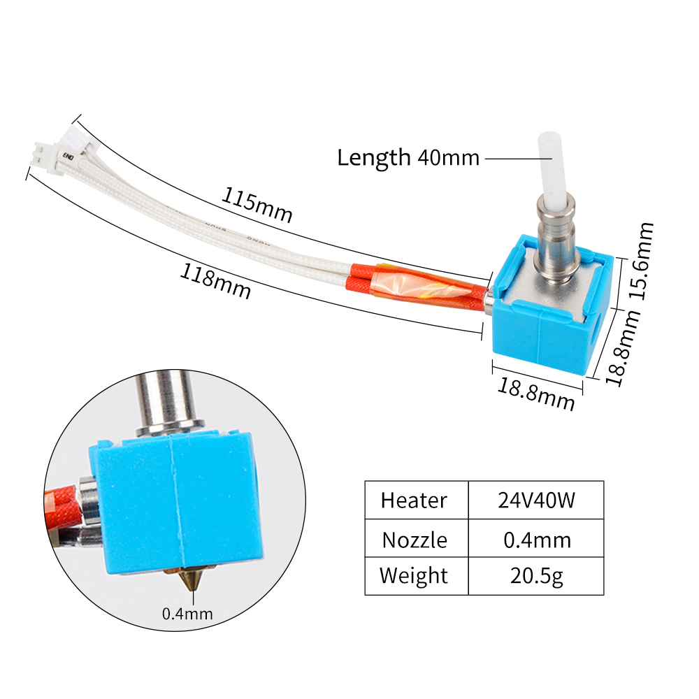 애니큐빅 코브라 고 코브라 맥스 플러스 J 헤드 핫엔드 - Hotend Assembly 리뷰 및 가격
