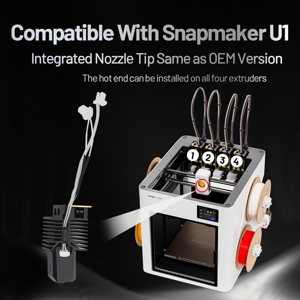 Snapmaker U1 세라믹 가열 블록 키트 24V  - High Flow Ceramic Hotend 리뷰 및 가격
