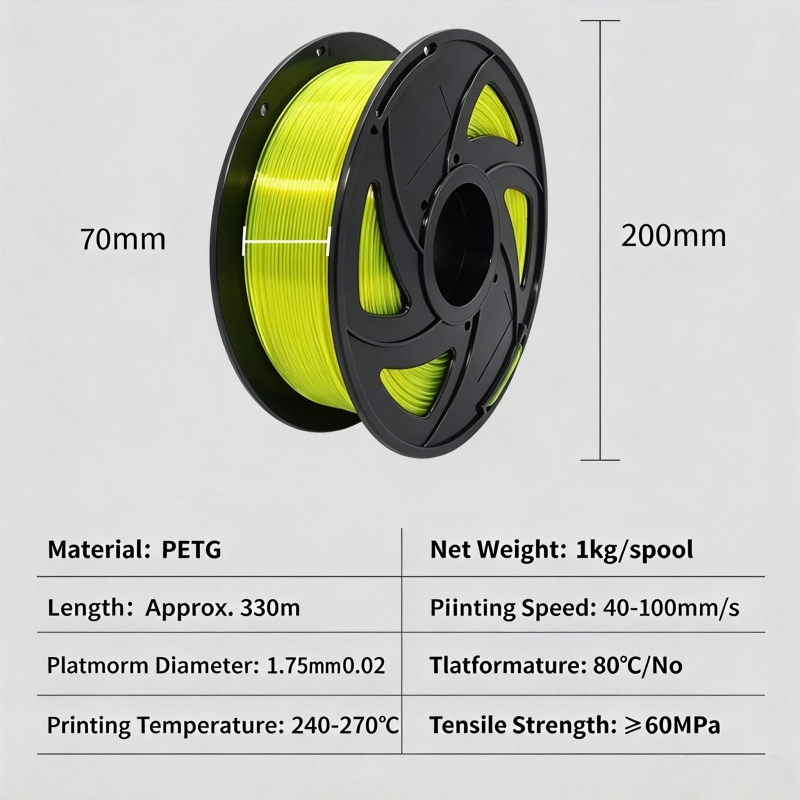 PETG 3D 프린터 필라멘트, 1.75mm, 1kg, - Petg Filament 리뷰 및 가격