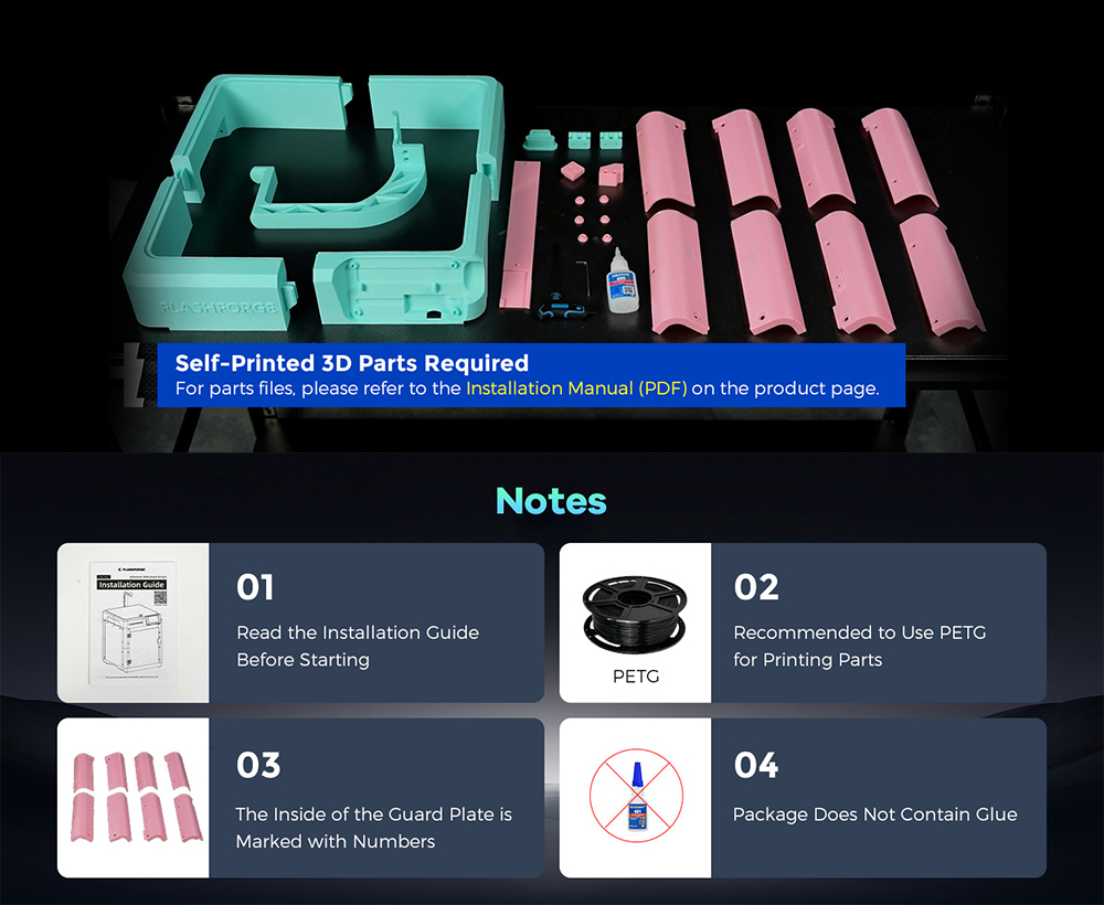 모험가 5M 3d 프린터 부품 키트용 FLASHFORG - Enclosure 3D Printer 리뷰 및 가격