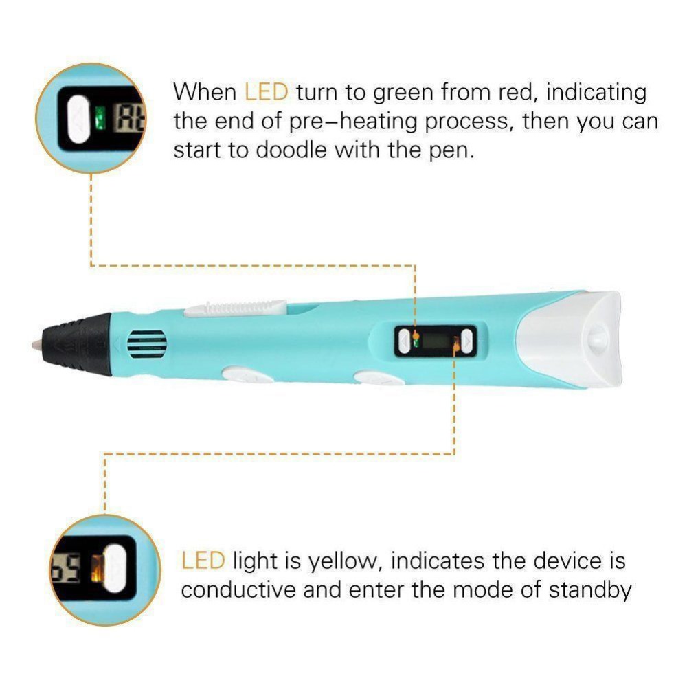 Dikale-DIY 3D 인쇄 펜, LED 스크린 PL - Pla Filament 리뷰 및 가격