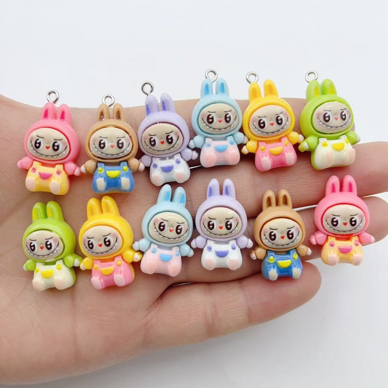 10Pcs Kawaii 토끼 딸기 하우스 수지 참 귀여 - Resin 리뷰 및 가격